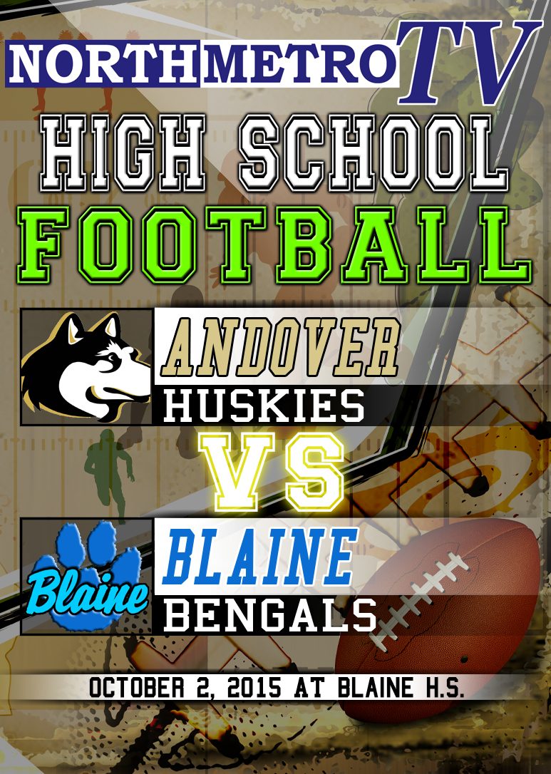 Football 2015:  Andover vs. Blaine