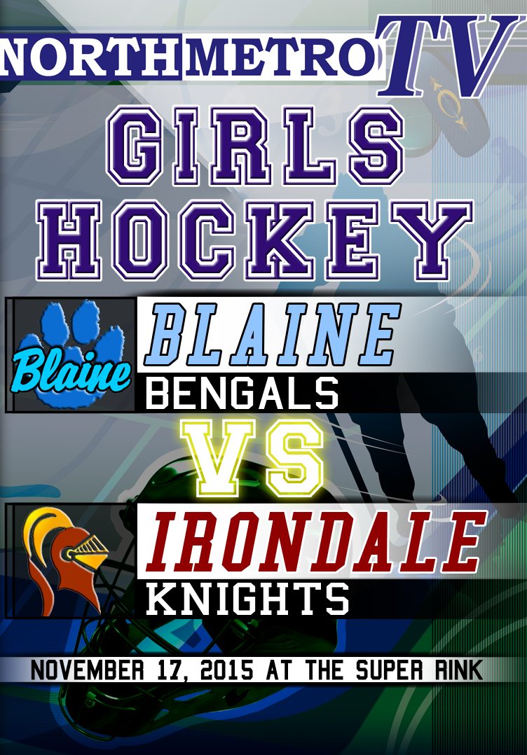 Girls Hockey:  11.17.15:  Blaine vs. Irondale