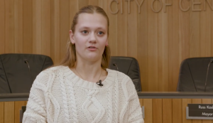 Centerville Junior City Council Member Sophie Wynn.